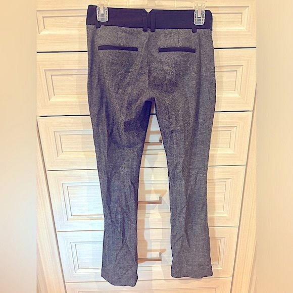 Express Gray & Black Stretchy Boot Cut trousers—Must return to office? Be comfy! - Picture 4 of 5